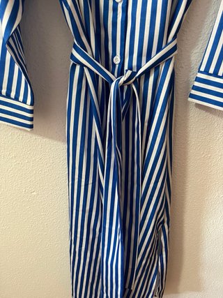 Kaftán largo rayas azul y blanco Talla M/L