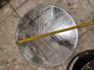 Bases redondas de espejo en tres tamaños, de 20cm