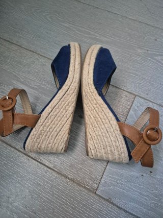 Cuñas esparto Y&L azul y marrón