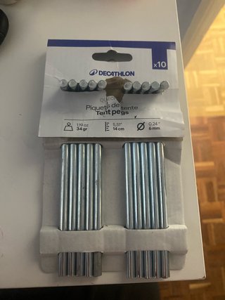 Piquetas Decathlon x10 (Tienda Camping)