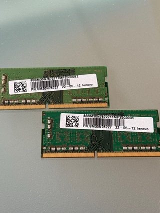 2x Memoria RAM Samsung 8GB DDR4 3200MHz, SO-DIMM de Segunda mano