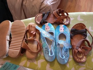 Set di abbigliamento e sandali per bambina estate 4-5 anni