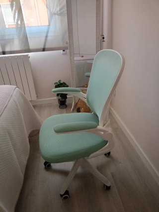 Silla de escritorio ergonómica verde