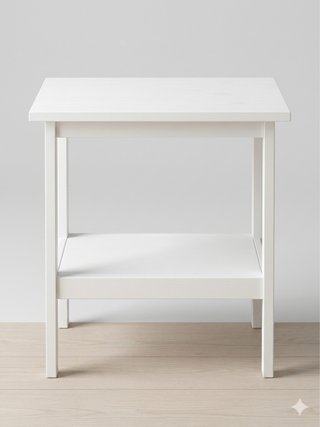 Mesa auxiliar IKEA HEMNES madera blanca