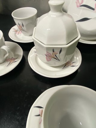 Juego de café Zajecar Yugoslavia Porcelana 1960