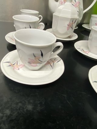 Juego de café Zajecar Yugoslavia Porcelana 1960