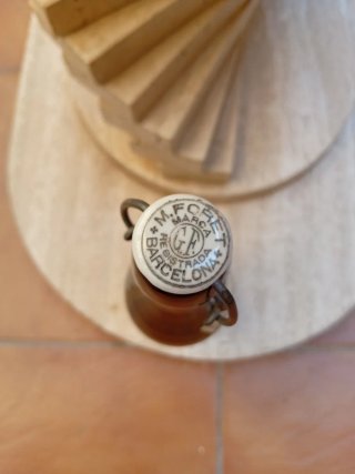 Botella antigua tapón cerámica