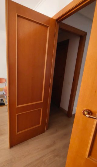 Puerta doble de madera