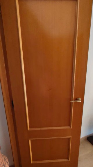 Puerta doble de madera