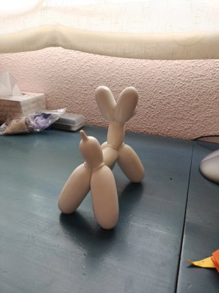 Perro globo decorativo blanco