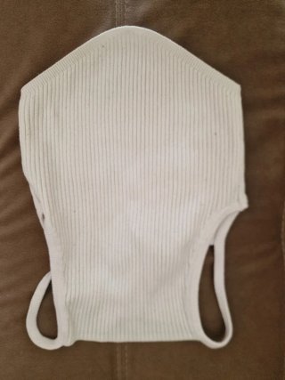 Top blanco de canalé