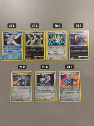 Lote Cartas Pokémon: Palkia, Arceus, Darkrai, Dial