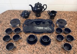 Juego de café Cim azul cobalto