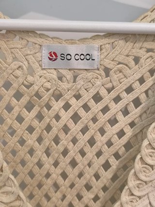 Chaleco beige SO COOL talla única