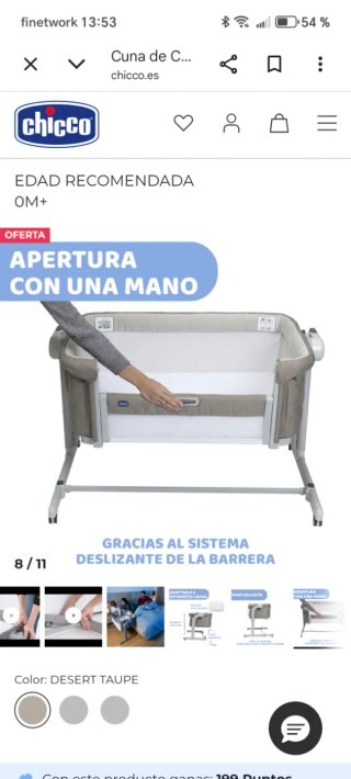 Mini cuna colecho Chicco Next2me