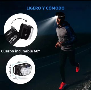 Linterna Frontal LED Recargable Tipo-C