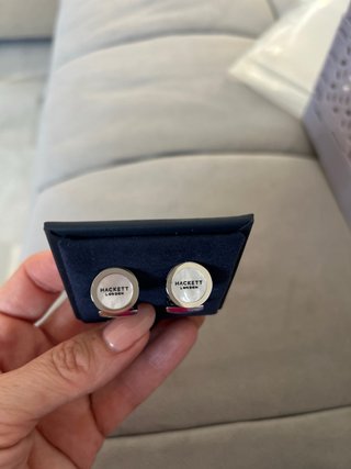 Gemelos Hackett London Plata y Nácar