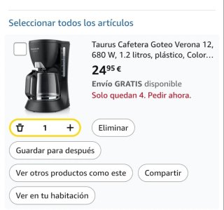 Cafetera Taurus 12 Tazas
