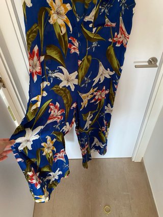Mono largo floral Zara Talla M