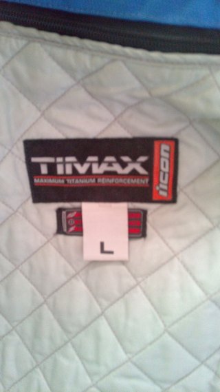 Chaqueta Moto Verano Icon Timax Azul Talla L
