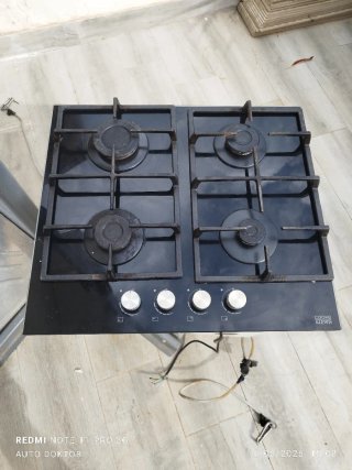 Encimera de gas propano / butano de 4 fuegos