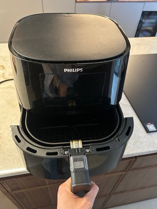 Freidora de aire Philips negra XL