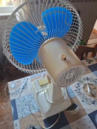 Ventoinha Super Deluxe Azul e Bege