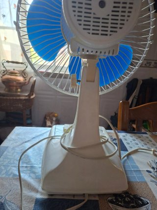 Ventoinha Super Deluxe Azul e Bege