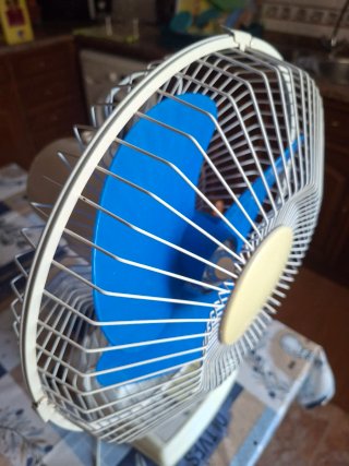 Ventoinha Super Deluxe Azul e Bege