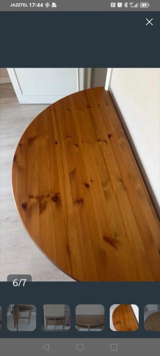 2 Mesas plegables madera Ikea descatalogadas