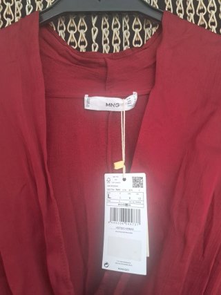 Vestido fiesta Mango rojo