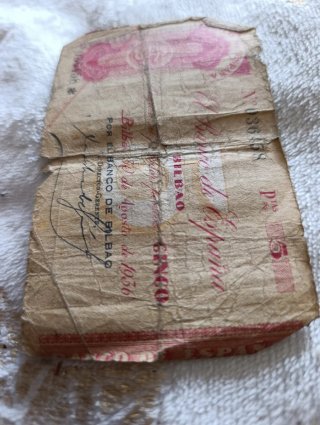 Billete 5 Pesetas Banco de España 1936
