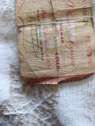 Billete 5 Pesetas Banco de España 1936