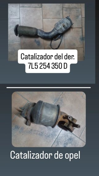 2 catalizadores uno de porsche y otro de opel