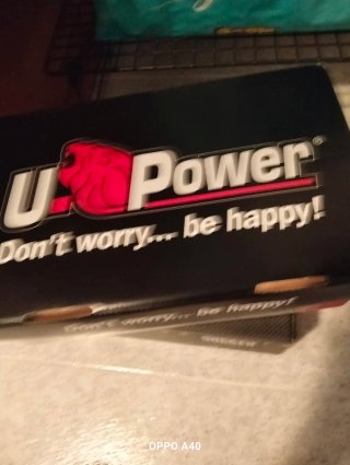 Zapatos de trabajo negros y verdes,marca UPOWER