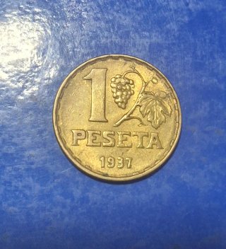 1 Peseta España 1937 II República