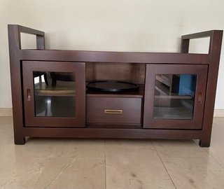 Conjunto Muebles Salón: Vitrina y Mesa TV