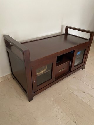 Conjunto Muebles Salón: Vitrina y Mesa TV