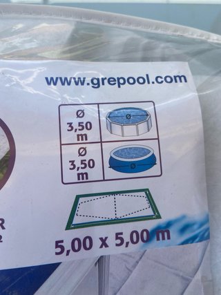 Manta Protectora Fondo Piscina Gre 5x5m