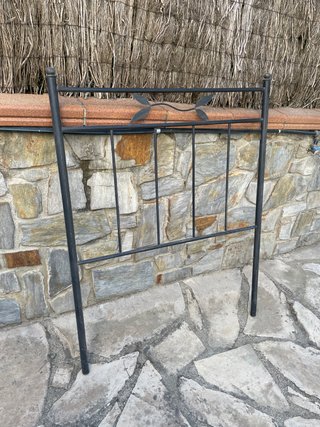 Cabezal de cama 90 de forja negro