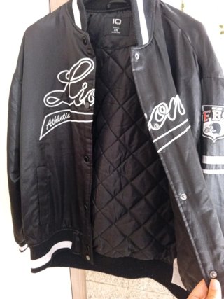 Chaqueta bomber negra Lions Athletic