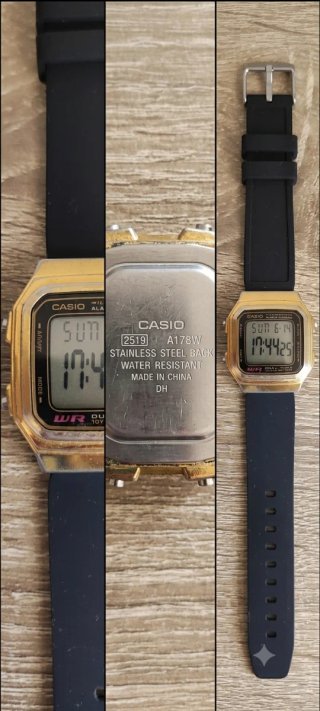 Reloj Casio Dorado y Negro