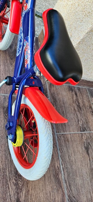 Bici Infantil Spiderman Azul y Roja