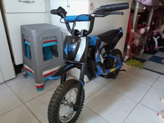 Moto Eléctrica Infantil Azul 07
