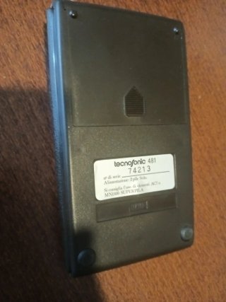 Calcolatrice Tecnofonic 481