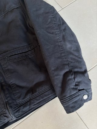 Pull and Bear Chaqueta de borreguito negra sherpa