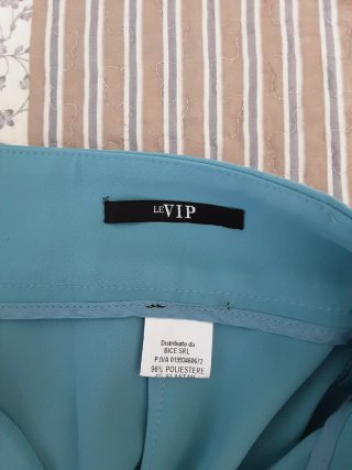 Pantaloni azzurri lungh cm 94 girovita cm 78