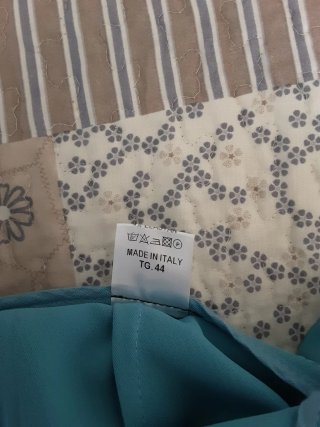 Pantaloni azzurri lungh cm 94 girovita cm 78