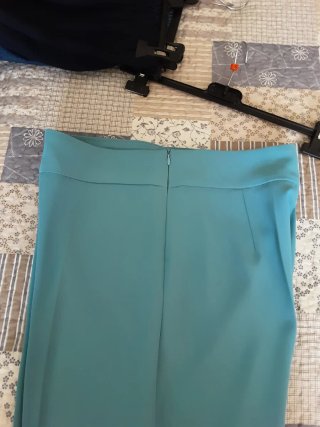 Pantaloni azzurri lungh cm 94 girovita cm 78