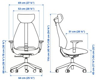 Silla de oficina ergonómica beige